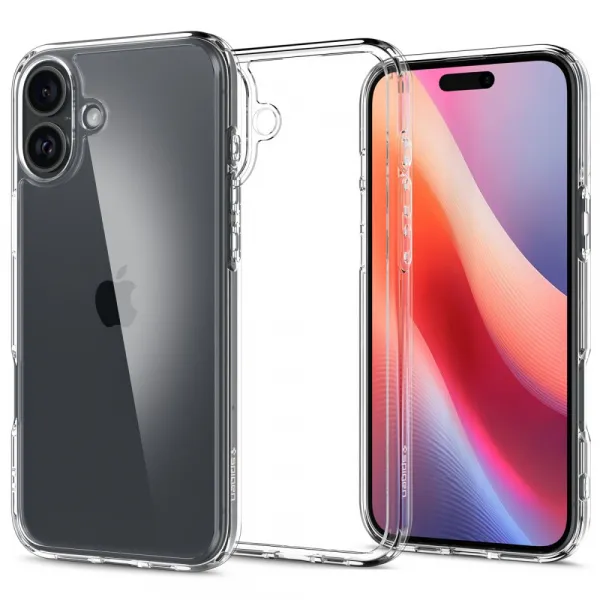 Spigen Ultra hybrid kryt na mobil, iPhone 16, číry
