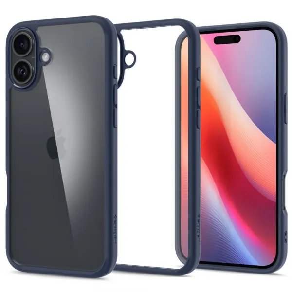 Spigen Ultra hybrid kryt na mobil, iPhone 16, modrý