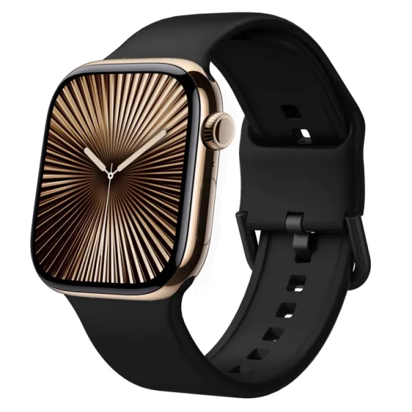 SILICONE Vymeniteľný remienok pre Apple Watch 10 / 11 42mm čierny