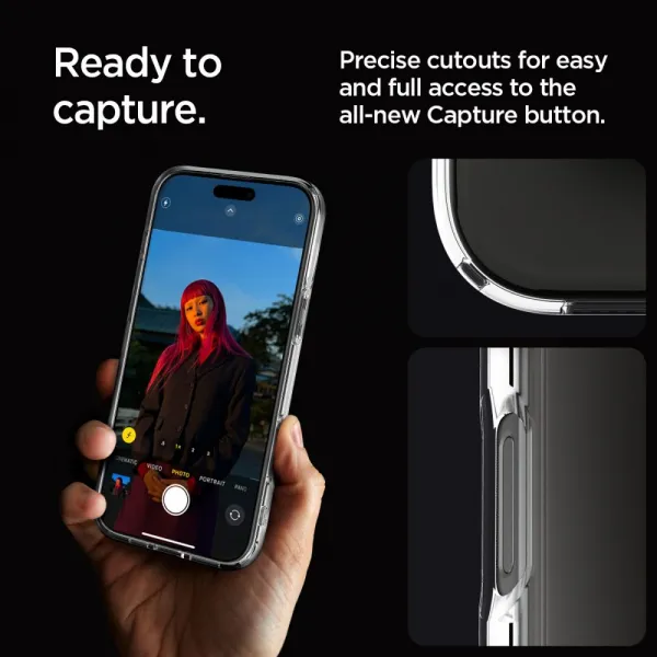 Spigen Ultra hybrid kryt na mobil, iPhone 16 Pro, číry