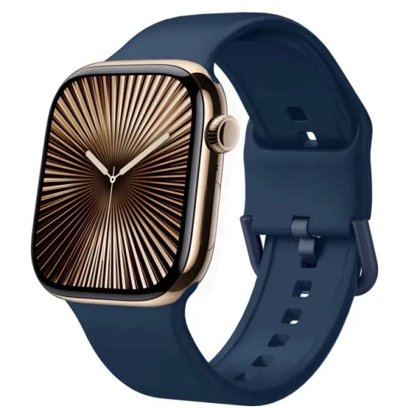SILICONE Vymeniteľný remienok pre Apple Watch 10 / 11 46mm tmavomodrý