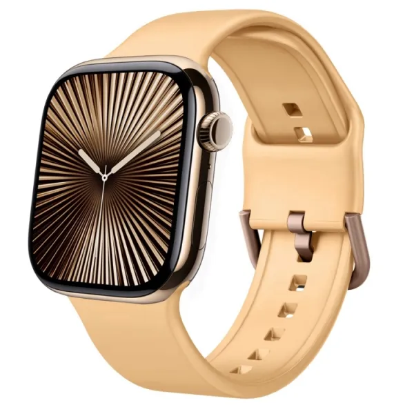 SILICONE Vymeniteľný remienok pre Apple Watch 10 / 11 42mm oranžový