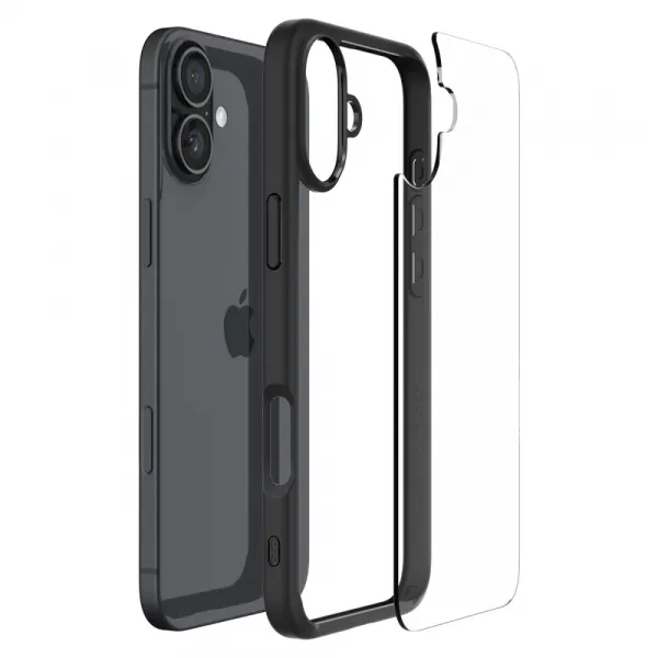 Spigen Ultra hybrid kryt na mobil, iPhone 16, čierny