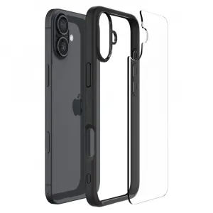 Spigen Ultra hybrid kryt na mobil, iPhone 16, čierny