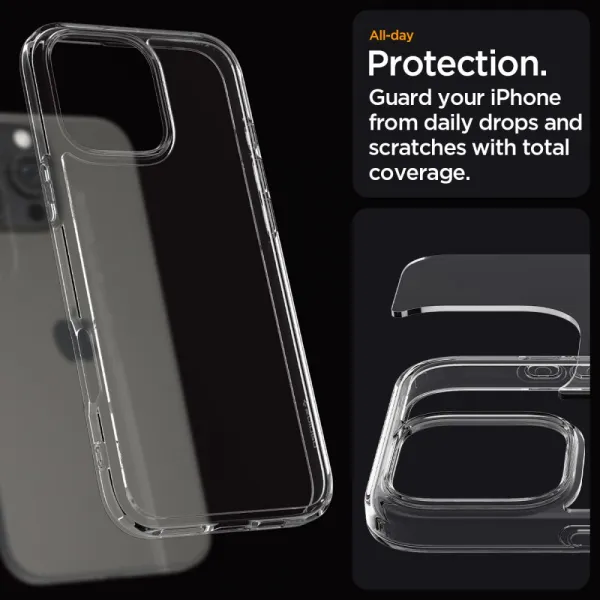 Spigen Ultra hybrid kryt na mobil, iPhone 16 Pro Max, číry