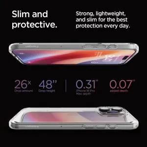 Spigen Ultra hybrid kryt na mobil, iPhone 16 Pro Max, číry