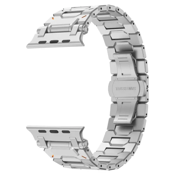 PATHFINDER Kovový remienok pre Apple Watch 10 / 11 46mm strieborný
