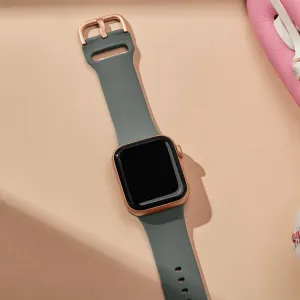 SILICONE Vymeniteľný remienok pre Apple Watch 10 / 11 46mm olivový