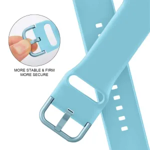 SILICONE Vymeniteľný remienok pre Apple Watch 10 / 11 42mm svetlomodrý