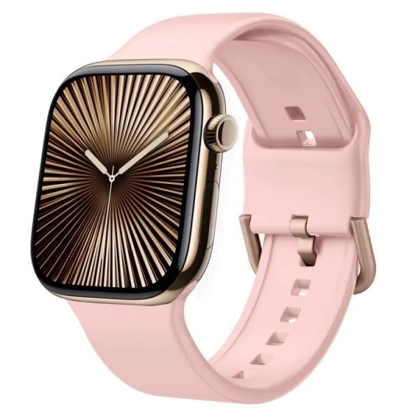 SILICONE Vymeniteľný remienok pre Apple Watch 10 / 11 42mm ružový