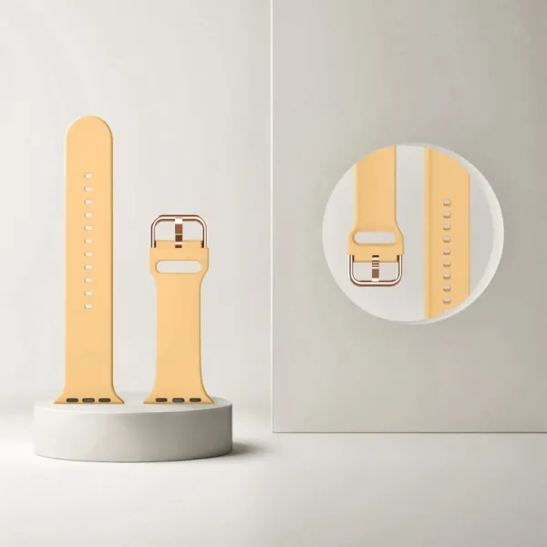SILICONE Vymeniteľný remienok pre Apple Watch 10 / 11 42mm oranžový