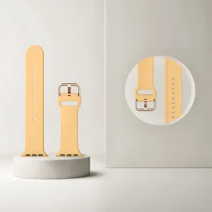 SILICONE Vymeniteľný remienok pre Apple Watch 10 / 11 42mm oranžový