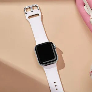 SILICONE Vymeniteľný remienok pre Apple Watch 10 / 11 42mm biely