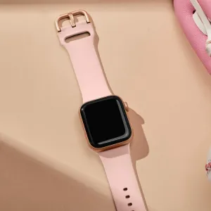 SILICONE Vymeniteľný remienok pre Apple Watch 10 / 11 42mm ružový