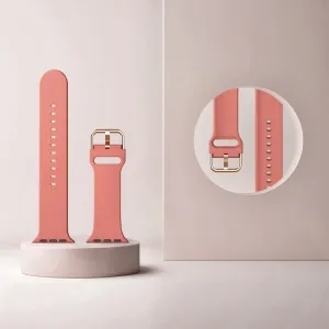 SILICONE Vymeniteľný remienok pre Apple Watch 10 / 11 46mm koralový