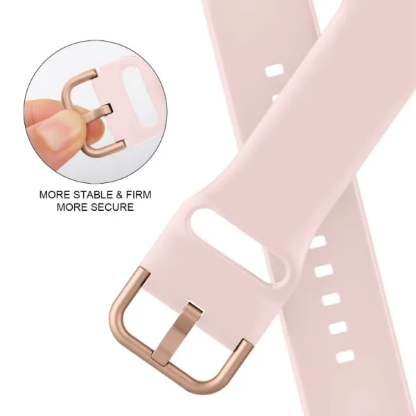 SILICONE Vymeniteľný remienok pre Apple Watch 10 / 11 46mm svetloružový
