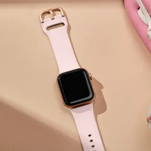 SILICONE Vymeniteľný remienok pre Apple Watch 10 / 11 46mm svetloružový