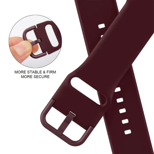 SILICONE Vymeniteľný remienok pre Apple Watch 10 / 11 46mm bordový