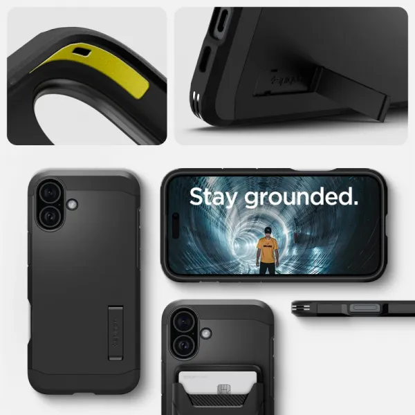 SPIGEN TOUGH ARMOR MAGSAFE Apple iPhone 16 BLACK