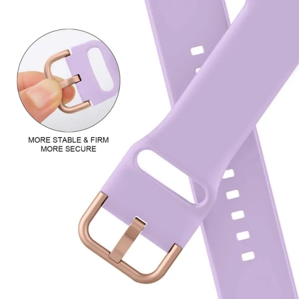 SILICONE Vymeniteľný remienok pre Apple Watch 10 / 11 46mm svetlofialový