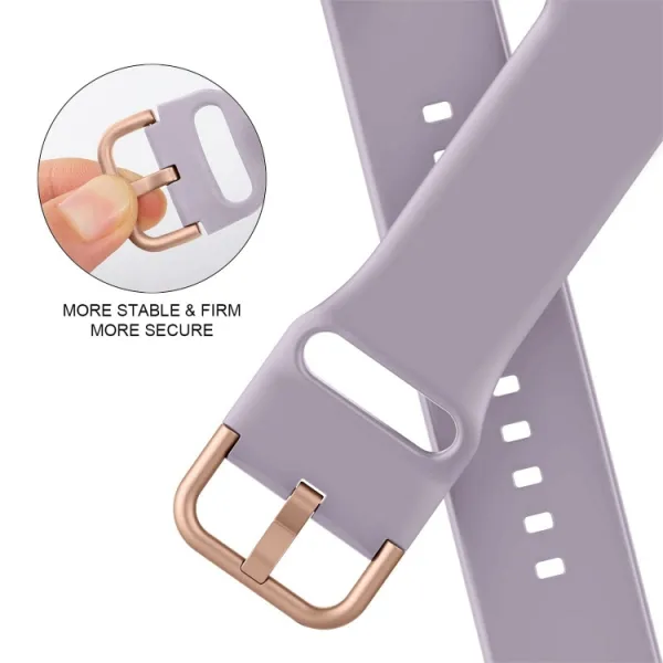 SILICONE Vymeniteľný remienok pre Apple Watch 10 / 11 46mm fialový