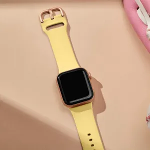 SILICONE Vymeniteľný remienok pre Apple Watch 10 / 11 42mm žltý