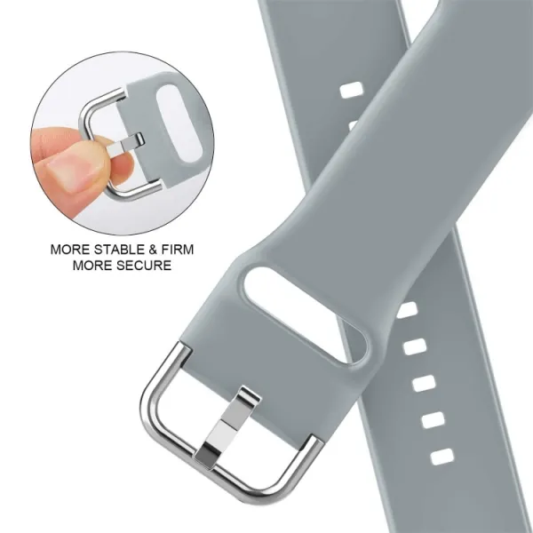 SILICONE Vymeniteľný remienok pre Apple Watch 10 / 11 46mm šedý