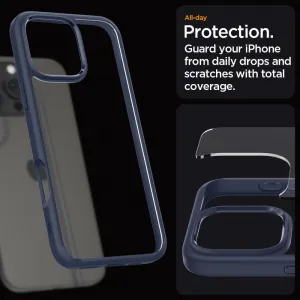 Spigen Ultra hybrid kryt na mobil, iPhone 16 Pro, modrý