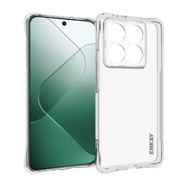 ENKAY AIRBAG Extra odolný kryt Xiaomi 14T Pro priehľadný
