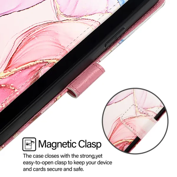ART MARBLE Peňaženkový kryt pre Xiaomi 14T ROSE GOLD