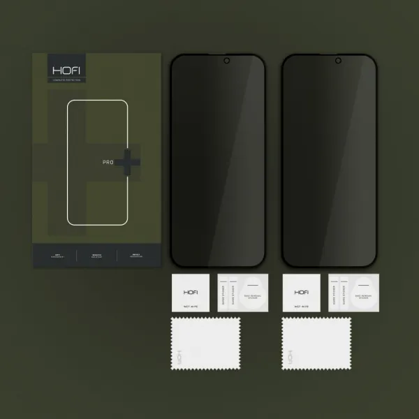 HOFI ANTI SPY GLASS PRO+ 2x Sklo s filtrom ANTISPY pre Apple iPhone 16 Plus