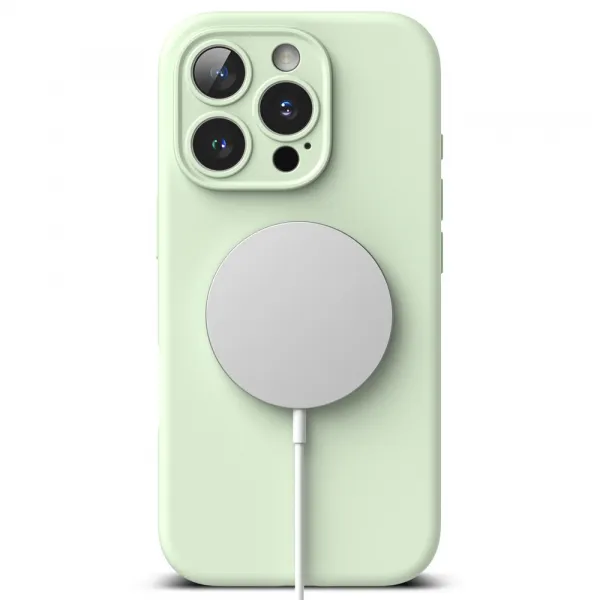 RINGKE SILICONE MAGSAFE Ochranný kryt Apple iPhone 16 Pro Max SOFT MINT