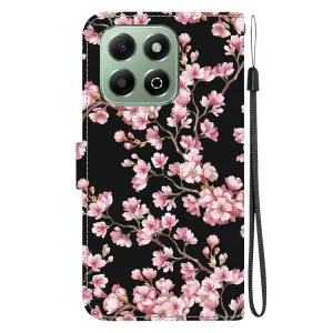 ART Peňaženkový kryt pre Honor X6b PLUM BLOSSOM