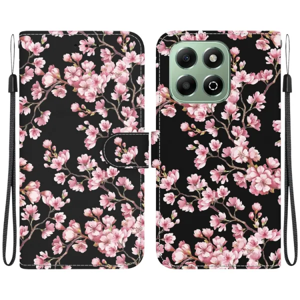 ART Peňaženkový kryt pre Honor X6b PLUM BLOSSOM