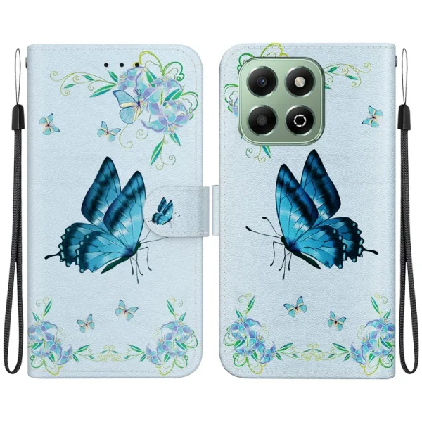 ART Peňaženkový kryt pre Honor X6b BLUE BUTTERFLY