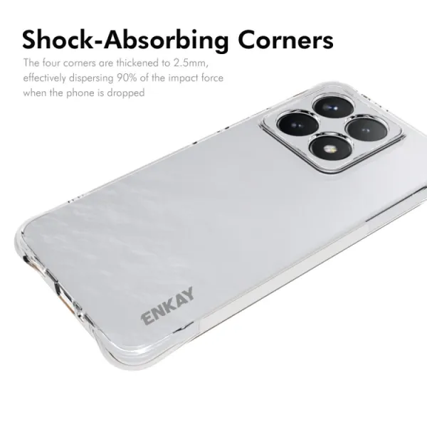 ENKAY AIRBAG Extra odolný kryt Xiaomi 14T priehľadný