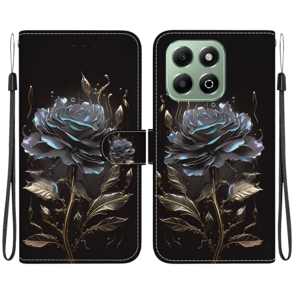 ART Peňaženkový kryt pre Honor X6b BLACK ROSE