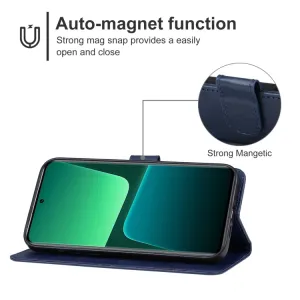 SMOOTH Peňaženkové puzdro pre Xiaomi 14T modré