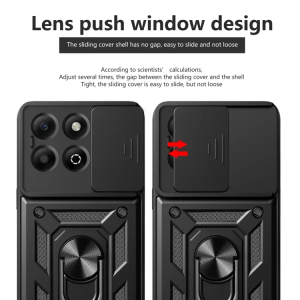 RING CAMERA Kryt s držiakom pre Honor X6b čierny