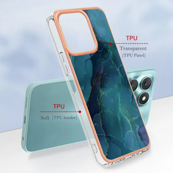 IMD MARBLE Ochranný kryt pre Honor X6b GREEN