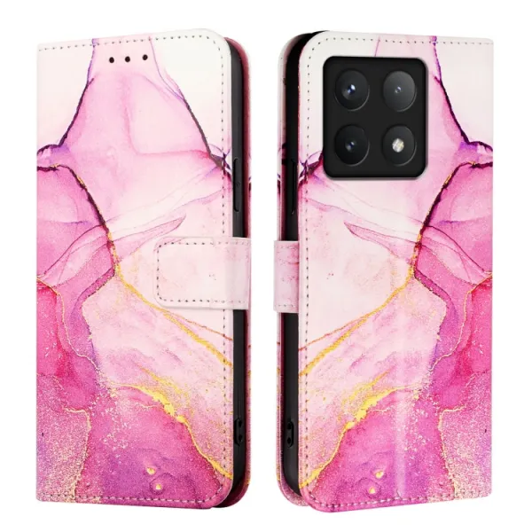 ART MARBLE Peňaženkový kryt pre Xiaomi 14T PINK