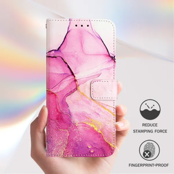 ART MARBLE Peňaženkový kryt pre Xiaomi 14T PINK