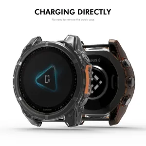 TPU HALF COVER Kryt pre Garmin Fenix 8 43mm oranžový