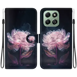 ART Peňaženkový kryt pre Honor X6b PURPLE PEONY