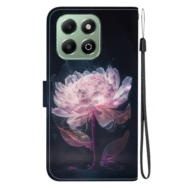 ART Peňaženkový kryt pre Honor X6b PURPLE PEONY