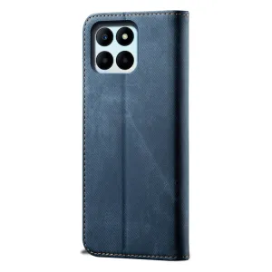 DENIM Peňaženkový kryt pre Honor X6b modrý