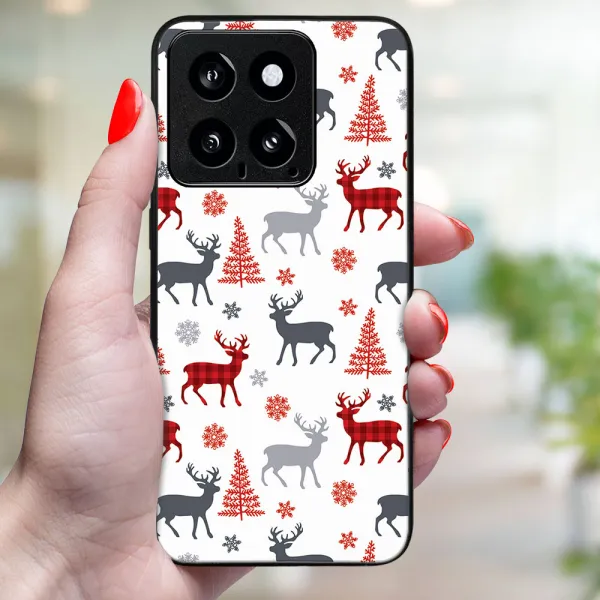 MY ART Kryt s vianočným dizajnom Xiaomi 14 DEER (068)