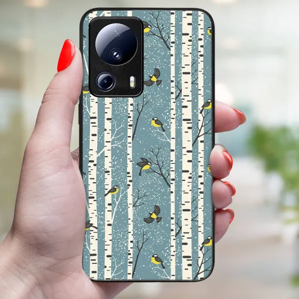 MY ART Kryt s vianočným dizajnom Xiaomi 13 Lite BIRCH (072)