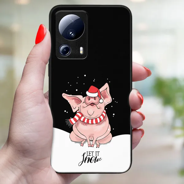 MY ART Kryt s vianočným dizajnom Xiaomi 13 Lite LET IT SNOW (075)