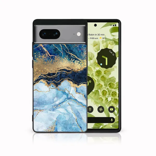 MY ART Ochranný kryt pre Google Pixel 7 BLUE MARBLE (141)